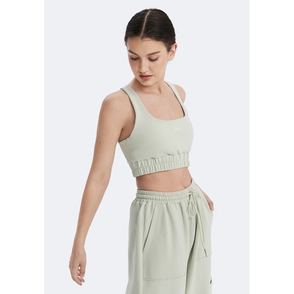 NWT BTTRM Better Me Med Fresh Mint Green SOLD OUT Drawstring Sweatpants & Bra - Picture 12 of 14